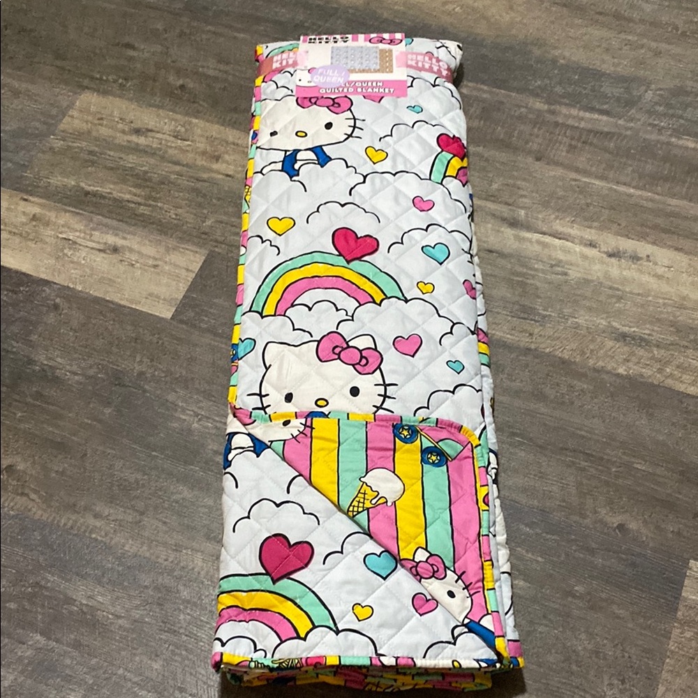 Hello Kitty Quilted Blanket Full/Queen